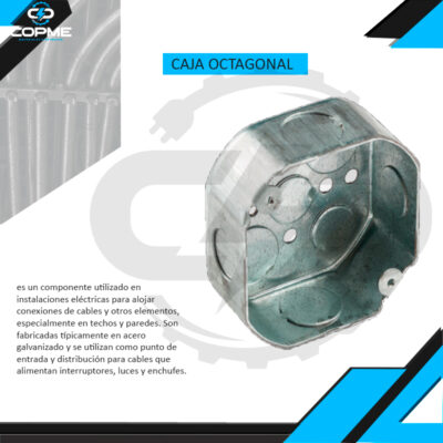 CAJA OCTAGONAL METALICA